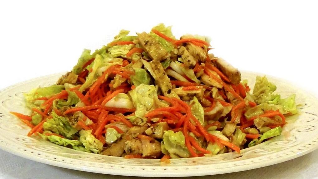 In the last stage of Stabilization of the Dukan diet, you can enjoy chicken salad