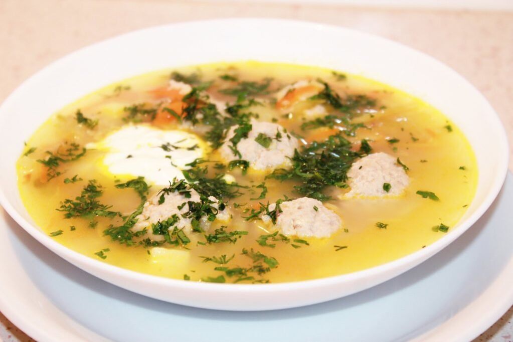 Meatball soup is ideal for the Transition phase of the Dukan diet